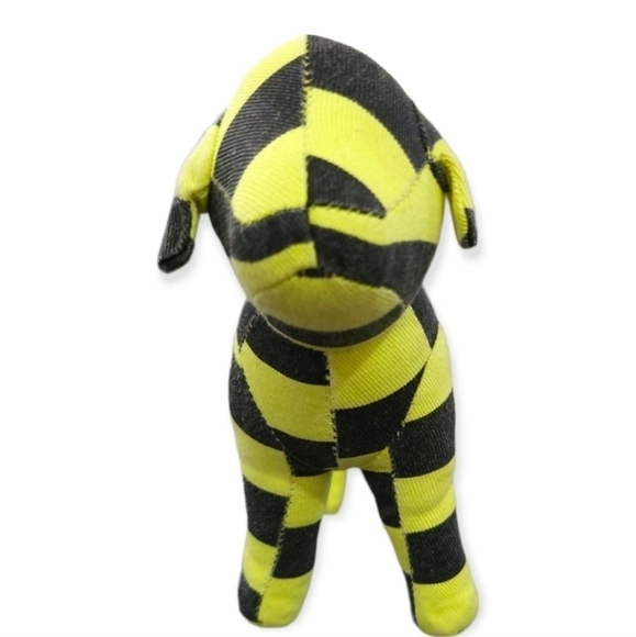 Victoria's Secret PINK Mini Dog Plush Collectible Dog Yellow Black Striped puppy - Picture 8 of 10